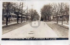 Swarthmore Ave RIDLEY PARK PA Delaware County 1926 RPPC Photo Postcard COPY
