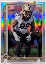 2025 Topps Chrome Football - Chase Young Card 220 Refractor