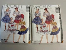 McCall’s sewing pattern 6332 Uncut 14-16–18 or 20–20 2–24 Country Western Dance