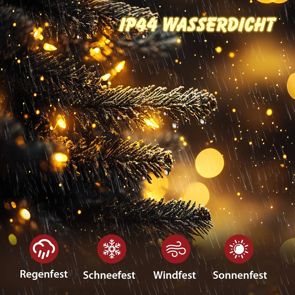 Büschel Lichterkette 200-2000 LEDs Cluster Beleuchtung Warmweiß IP44 Innen/Außen - Bild 4 von 4