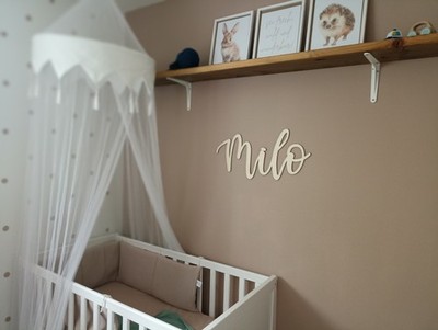 XXL Schriftzug Personalisiert aus Holz  Individuelles Namensschild Kinderzimmer