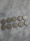 Lot Of 10 Franklin Half Dollars 90% Silver
