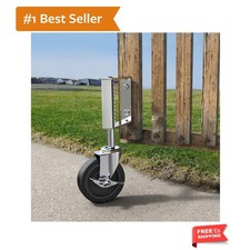 Gate Wheels with Side Brake, Spring Loaded Gate Casters for Farm Yard and Mor...