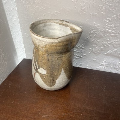 Handmade Studio Pottery Small Pitcher Vintage Signed Ceramic Jug