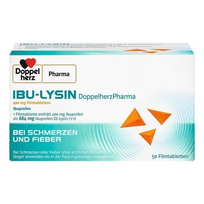 IBU-LYSIN DoppelherzPharma 400 mg Filmtabletten · 50 St · PZN 16226605