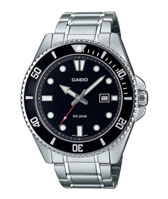 Casio MDV-107D-1A1VEF Herrentaucheruhr Quarz Analog Schwarz 200m Ø44mm