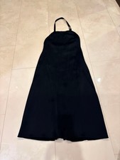 PRADA Halter Neck Black Camisole Dress Back Zipper From Japan
