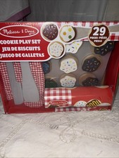 Melissa  Doug Slice And Bake Wood Cookie Play Set Age 3 29 Piece New, Sealed