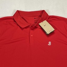 Nike Polo Shirt Mens XL Red Dri-FIT Golf Performance DH0824-657 Moisture Wicking