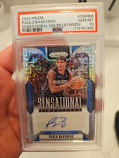2024-25 Panini Prizm Mojo Paolo Banchero Signatures Auto /25 Psa 10 POP 1/1