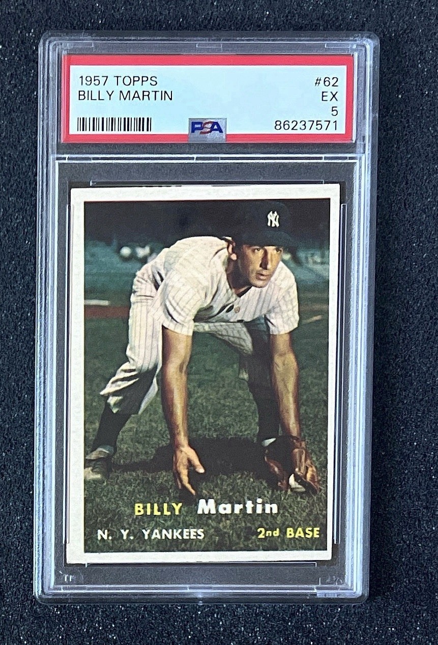 1957 Topps - #62 Billy Martin - PSA 5