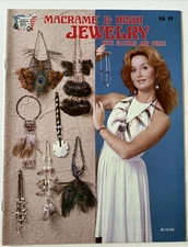 Macrame & Hishi Jewelry Craft Book by Hazel Pearson Handicrafts 1976  HA49
