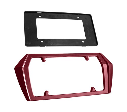 2020-2025 Chevy Corvette C8 Rear License Plate Frame Bezel - GPH Red Mist - Picture 2 of 6