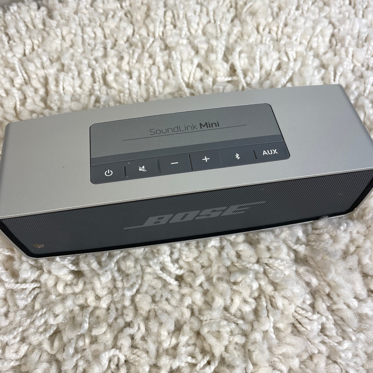 Bose SoundLink Mini I 1 Portable Bluetooth Speaker - Silver Tested