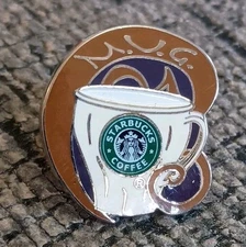 Starbucks Coffee M.U.G. Mug Staff Employee Award Lapel Pin Pinback Tie Tac