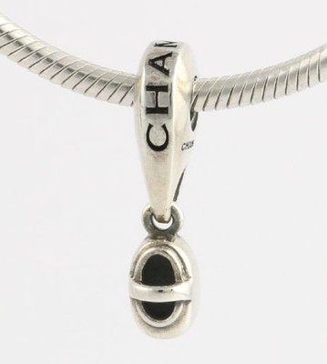 NEW Chamilia Bead Charm - Sterling Silver Hanging Baby Shoe GH-10 Retired 925