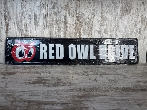 Vintage Red Owl Tin Sign 24x5 Replica