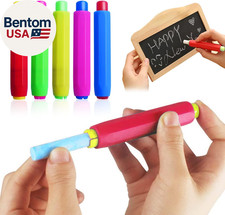 5 Pieces Colorful Plastic Chalk Holders Blackboard Adjustable Set for Teachers S