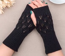 Winter Warm Fingerless Knitted Gloves for Women