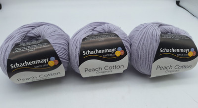 3 Balls Schachenmayr Peach Cotton  Originals 50 g 1.75 oz 60% Cotton 40% Acrylic