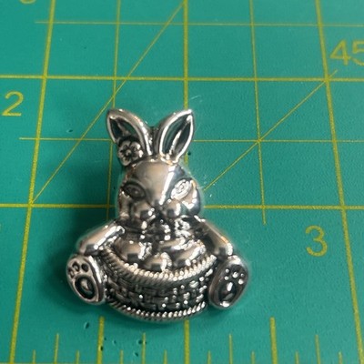 Easter Bunny Rabbit Charm Necklace Pendant Best Brand No Chain Silver tone (135)