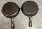 Wagner Ware No. 3 Cast Iron Skillets Lot of 2 -1053 – Marked & Unmarked