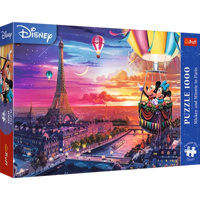 Trefl, Disney Mickey und Minnie in Paris, 1000 Teile Premium Plus Puzzle