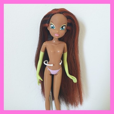 Winx Club Aisha Layla Super Fate Enchantix Giochi Preziosi Doll Poor - READ