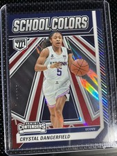 CRYSTAL DANGERFIELD 2024-25 Panini NIL School Color HOLO RED UConn 50/50 Bookend
