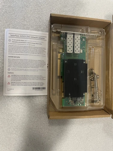 Solarflare XtremeScale X2522-25G+Plus Dual Port 25 Gigabit SFP28 PCI-e NIC 25G