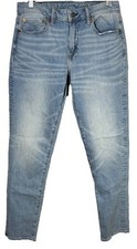 American Eagle Next Level Airflex Straight Jeans Mens 30x34 Distress Look