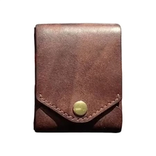 Multifunctional Slim Thin Compact Wallet,Handmade PU Leather Wallet for Men