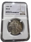 1944 50C Walking Liberty Half Dollar MS64 NGC