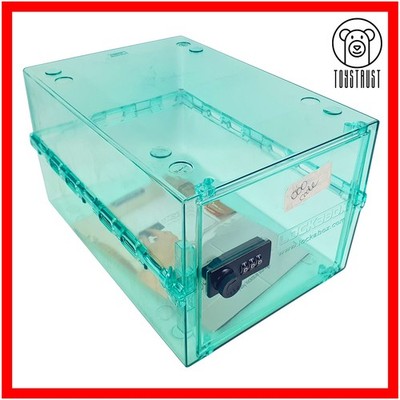 Lockabox One abschließbare Aufbewahrungsbox Lebensmittel Medizin sicherer Code kompakt klar aqua