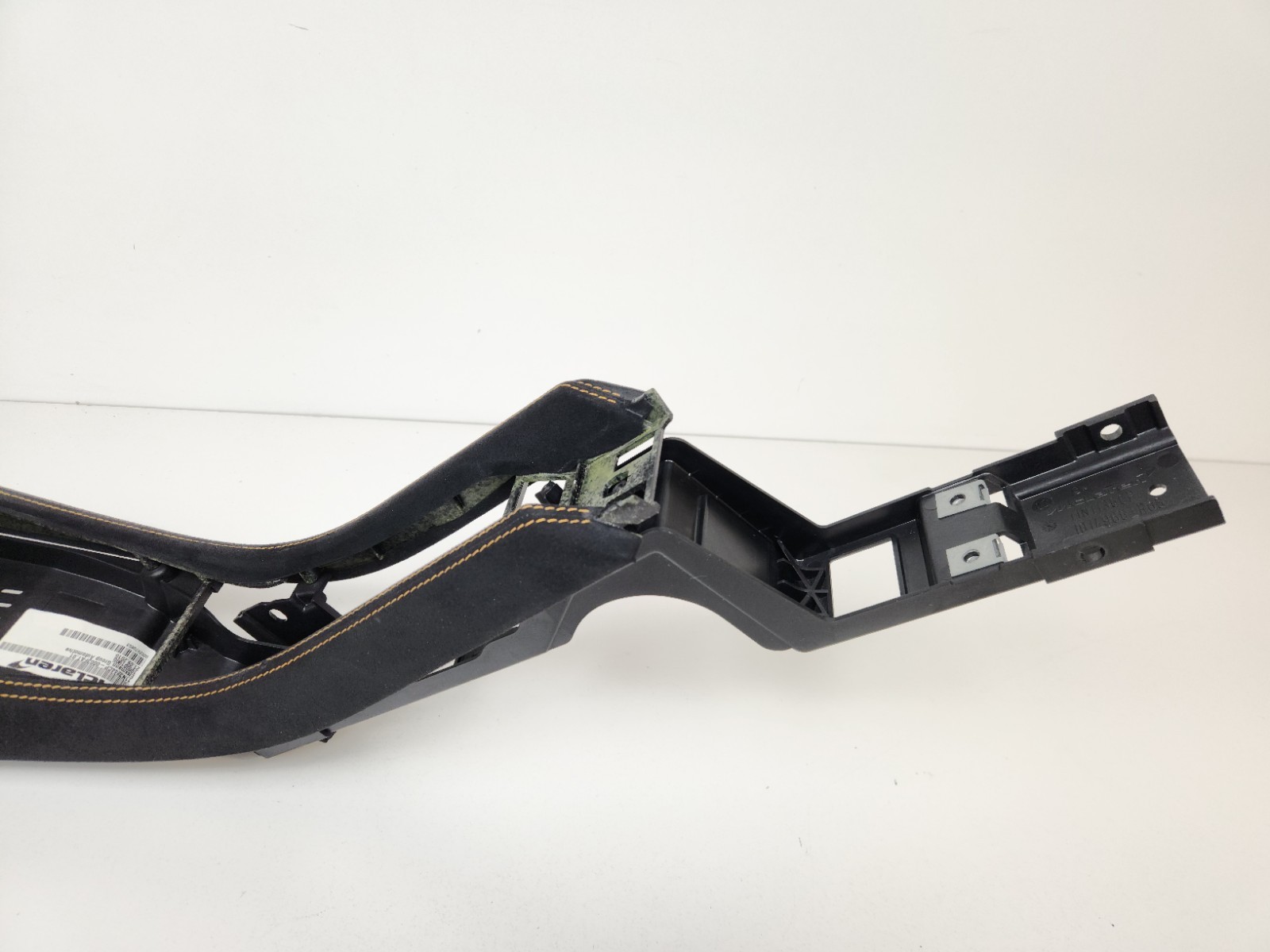 2015-2017 MCLAREN 675LT FRONT CENTER CONSOLE UPPER SUPPORT PANEL ALCANTARA OEM 
