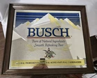 Vintage 1978 Busch Born of Natural Ingredients Beer Sign Bar Mirror 24” x 20.5”