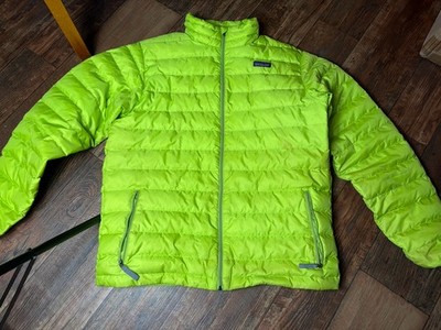 Patagonia Youth Kids Puffer Green Goose Down, Full Zip, Size XXL (16-18) Boys