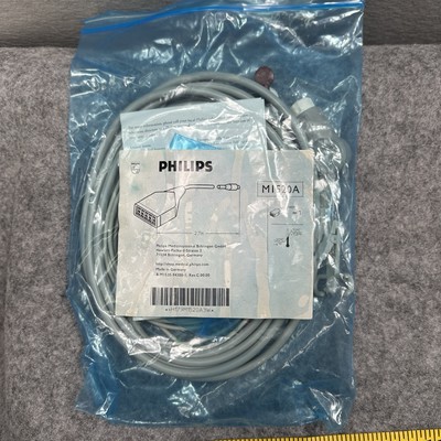 Philips M1520A ECG Trunk New in Factory Bag 5 Lead  NEW OEM Harness