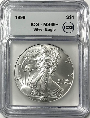 1999 Silver Eagle ICG MS69+