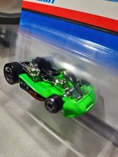 Hot Wheels Go Cart 1998 First Editions 651 Neon Green 5 Spoke Chrome Rims 1997 Hot Wheels Go Cart 1998 First Editions 651 Neon Green 5 Spoke Chrome Rims 1997