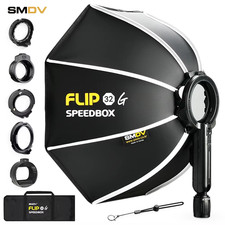 SMDV Flip 32 Quickly Release Parabolic Softbox for A2 Godox V1 V860III AD100PRO