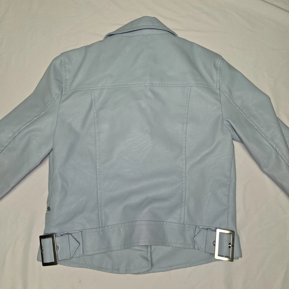 Biker Jacket Womens S Love Tree Teal - Image 3 of 4