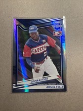 2022 Panini Elite Extra Edition Aspirations Blue #175 Angel Feliz #176/349
