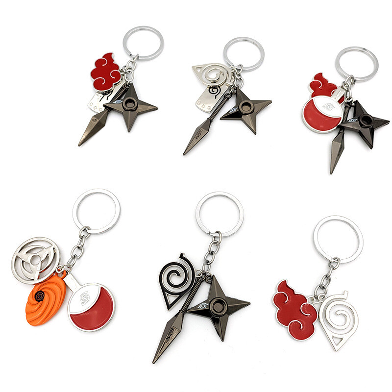 NARUTO Keychain Anime Key Chain Key Ring Holder Pendant | eBay