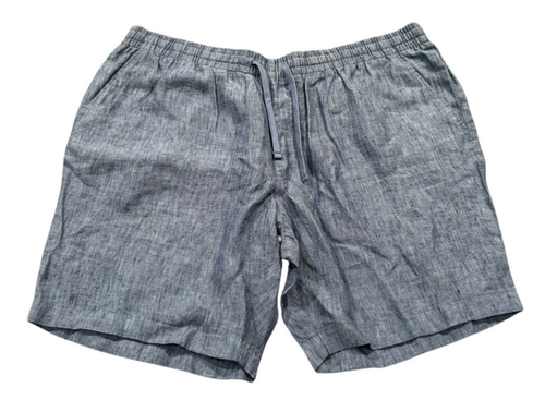 NEW The Men's Store at Bloomingdale's Linen Regular Fit Shorts Blue Size 40 NWT