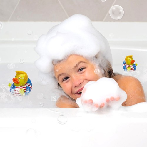 Novelty Trump Rubber Duck Baby Bath Rubber Duckies for Kids (US Flag Trump) - Picture 9 of 9