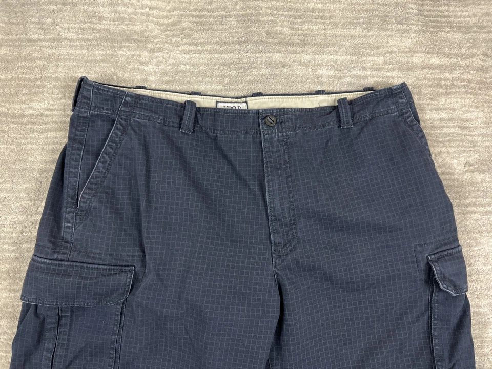 Pantalones Cortos Izod Para Hombre 42 Azul Carga Lavado Oscuro Caqui Exterior Informales 100% Algodón Foto 2 de 4