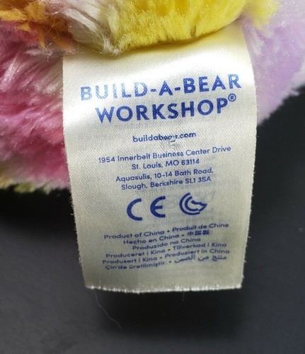 Build A Bear Workshop Bunny Rabbit Plush Rainbow Polka Dot Easter - Picture 7 of 9