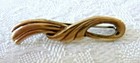 1950's Vintage Grandma's Delicate Pin Brooch Gold Finish over Silver? — photo 1