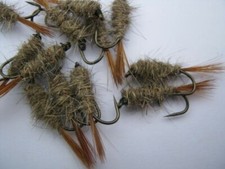10 Hare & Copper Nymphs  #10,12,14